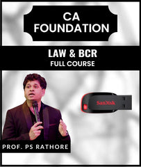 CA Foundation Law and BCR Full Course Video Lectures by Dr. PS Rathore - Zeroinfy
