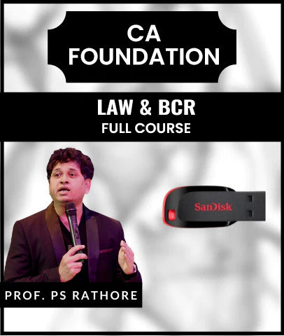 CA Foundation Law and BCR Full Course Video Lectures by Dr. PS Rathore - Zeroinfy
