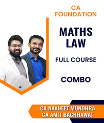 CA Foundation Maths and Law Full Course Combo By CA Navneet Mundhra and CA Amit Bachhawat - Zeroinfy