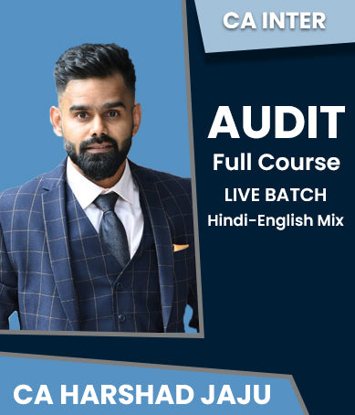 CA Inter Audit Full Course Live Batch By CA Harshad Jaju - Zeroinfy