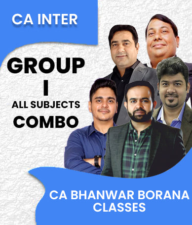 CA Inter Group 1 All Subjects Combo by CA Parveen Jindal, CA Abhishek Bansal, CA Sankalp Kanstiya, CA Bhanwar Borana and CA Rajkumar - Zeroinfy