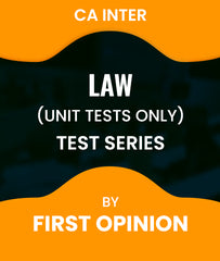 CA Inter Law (Unit Tests Only) Test Series By First Opinion -  Zeroinfy
