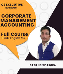 CS Executive Cost and Management Accounting  New Syllabus Regular Lectures By CA Sandeep Arora - Zeroinfy