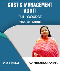 CMA Final 2022 Syllabus COST AND MANAGEMENT AUDIT Full Course By CA Priyanka Saxena - Zeroinfy