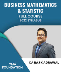 CMA Foundation 2022 Syllabus Business Mathematics and Statistics Full Course By CA Raj K Agrawal - Zeroinfy