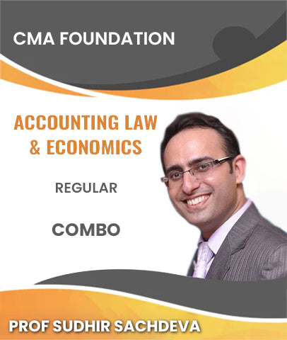 CMA Foundation Accounting Law and Economics Regular Combo By Prof Sudhir Sachdeva - Zeroinfy
