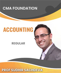 CMA Foundation Accounting Regular Course By Prof Sudhir Sachdeva - Zeroinfy