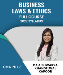 CMA Inter 2022 Syllabus Business Laws and Ethics Full Course By CA Aishwarya Khandelwal Kapoor - Zeroinfy
