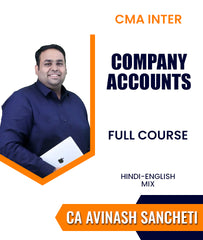 CMA Inter Company Accounts Full Course By CA Avinash Sancheti - Zeroinfy