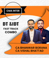 CMA Inter Direct Tax and Indirect Tax Fast Track Exam Oriented Combo By CA Bhanwar Borana and CA Vishal Bhattad - Zeroinfy