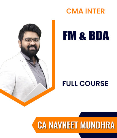 CMA Inter Financial Management & Business Data Analyics Full Course By CA Navneet Mundhra
