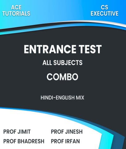 CS Executive Entrance Test All Subjects Combo By Prof Jimit, Prof Jinesh, Prof Bhadresh and Prof Irfan - Zeroinfy