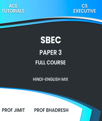 CS Executive Paper 3 Setting up of Business Entities and Closure Full Course By Prof Jimit and Prof Bhadresh - Zeroinfy