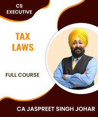 CS Executive Tax Laws Full Course By CA Jaspreet Singh Johar - Zeroinfy