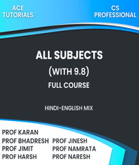 CS Professional All Subjects (With 9.8) Full Course By Prof Karan, Prof Bhadresh, Prof Jimit, Prof Jinesh, Prof Namrata, Prof Harsh and Prof Naresh - Zeroinfy