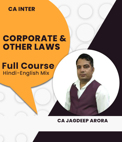CA Inter Corporate and Other Laws Full Course Video Lectures By CA Jagdeep Arora - Zeroinfy