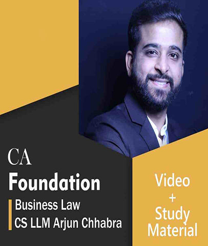 CA Foundation Business Laws Full Course Video Lectures By CS LLM Arjun Chhabra - Zeroinfy