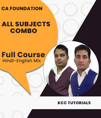 CA Foundation All Subjects Combo By KCC Tutorials - Zeroinfy