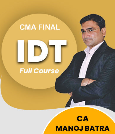 CMA Final Indirect Tax (IDT) Full Course By CA Manoj Batra - Zeroinfy
