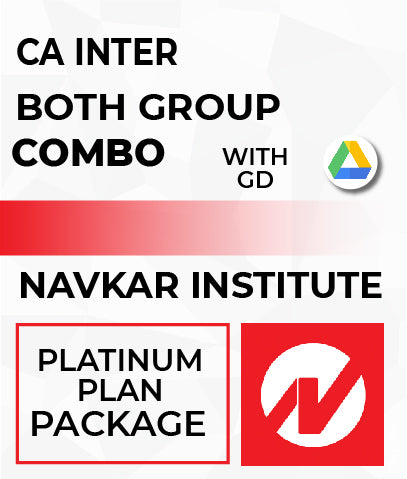 CA Inter Both Group Platinum Plan Combo By Navkar Institute - Zeroinfy