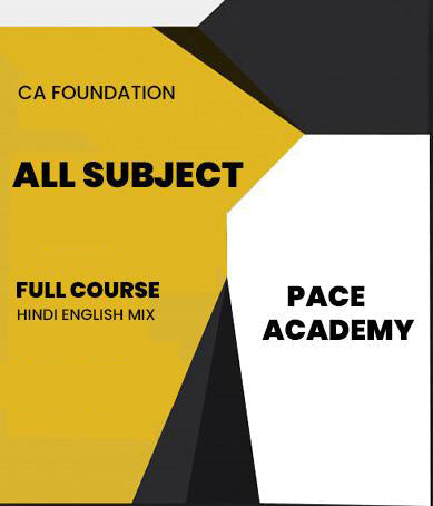 CA Foundation Sankalp Course All Subjects Combo By Pace Academy - Zeroinfy