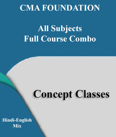 CMA Foundation 2022 Syllabus All Subjects Combo Full Course By Concept Classes (Law By Nitin Sir) - Zeroinfy