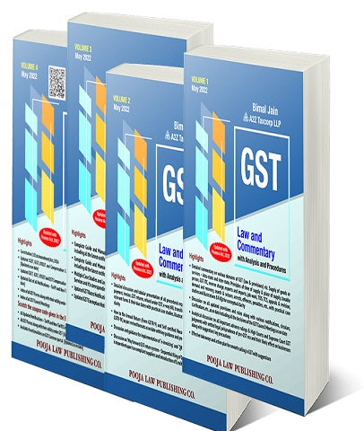 GST Law and Commentary with Analysis and Procedures (Set of 4 Volumes) By Bimal Jain and A2Z Taxcorp - Zeroinfy