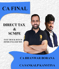 CA Final New Costing (SCMPE) and Direct Tax Fast Track CA Sankalp Kanstiya and CA Bhanwar Borana - Zeroinfy