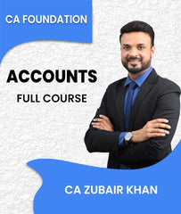 CA Foundation Accounts Full Course Video Lectures By CA Zubair Khan - Zeroinfy