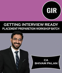 Getting Interview Ready Placement Preparation Workshop Batch By CA Shivam Palan