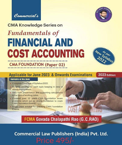 CMA Foundation Fundamentals Of Financial And Cost Accounting (FFCA) For June 23 By G C Rao - Zeroinfy