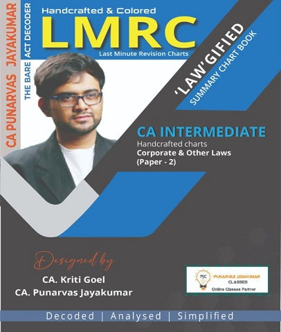 CA Final Inter Corporate and Other Laws Summary Chart Book By CA Punarvas Jayakumar - Zeroinfy