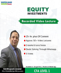 CFA Program Coaching Level 1 Equity Full Course By Bhupesh Anand - Zeroinfy
