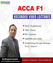 ACCA knowledge Level F1 Accountant In Business Full Course By Bhupesh Anand - Zeroinfy