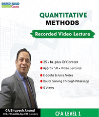 CFA Program Coaching Level 1 Quantitative Methods Full Course By Bhupesh Anand - Zeroinfy