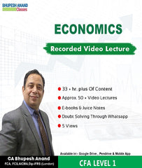 CFA Program Coaching Level 1 Economics Full Course By Bhupesh Anand - Zeroinfy