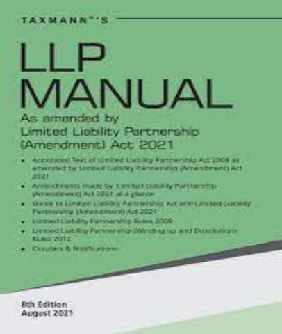 LLP Manual Professional Book By Taxmann- Zeroinfy