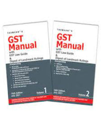 GST Manual with GST Law Guide and Digest of Landmark Rulings By Taxmann - Zeroinfy