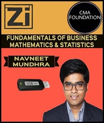 CMA Foundation Fundamentals of Business Mathematics & Statistic By Navneet Mundhra - Zeroinfy