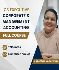 CS Executive Corporate and Management Accounting Full Course By CS Fatema Kagalwala - Zeroinfy