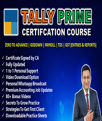 Tally Prime Advanced Certification Course By CA Piyush Gupta - Zeroinfy